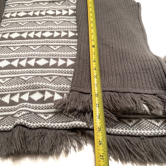 Grey Aztec Cardigan with Tassles - Picture 2 of 5